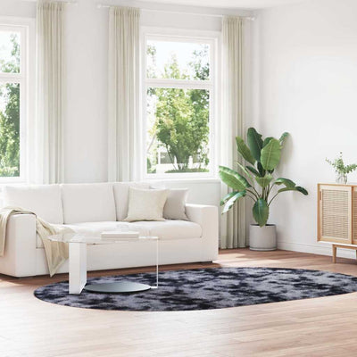 Pörrömatto korkeanukkainen NAVARRA tummanharmaa 300x200 cm