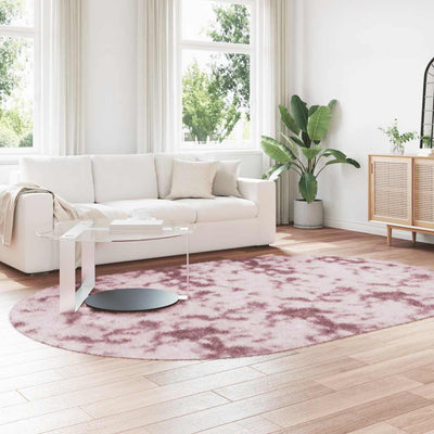 Pörrömatto korkeanukkainen pölypinkki 300x200 cm polyesteri