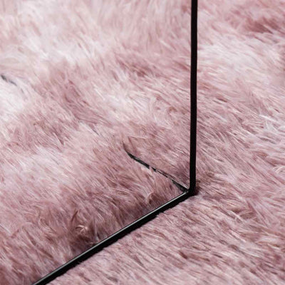 Pörrömatto korkeanukkainen pölypinkki 300x200 cm polyesteri