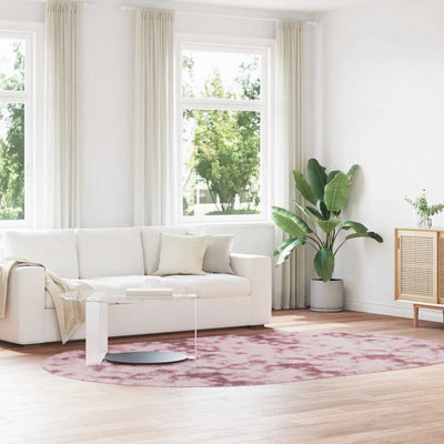 Pörrömatto korkeanukkainen pölypinkki 300x200 cm polyesteri