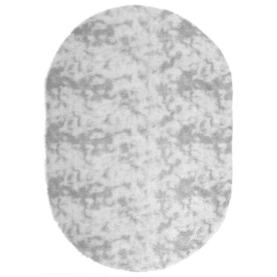 Pörrömatto korkeanukkainen vaaleanharmaa 300x200 cm polyesteri