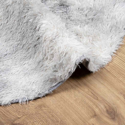 Pörrömatto korkeanukkainen vaaleanharmaa 300x200 cm polyesteri
