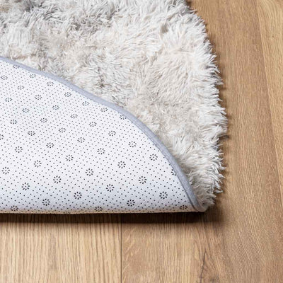 Pörrömatto korkeanukkainen vaaleanharmaa 300x200 cm polyesteri