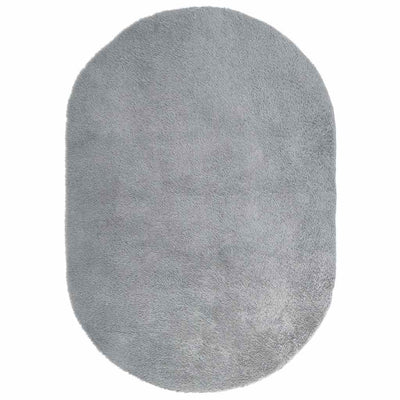 Pörrömatto korkeanukkainen hopeanharmaa 300x200 cm polyesteri