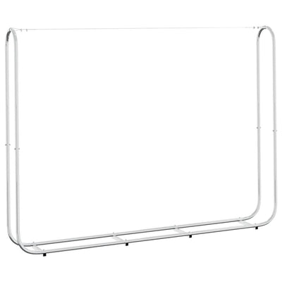 polttopuuteline sadesuojalla 200x25x150 cm galvanoitu teräs
