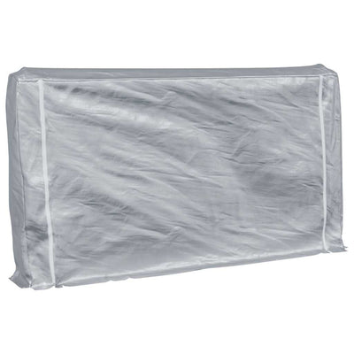 polttopuuteline sadesuojalla 250x25x150 cm galvanoitu teräs