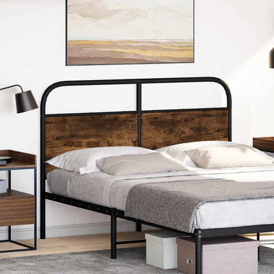 Savustettu tammipääty 120 cm Teräs ja valmistettu puu