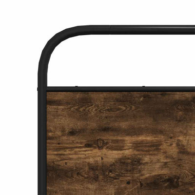 Savustettu tammipääty 120 cm Teräs ja valmistettu puu