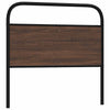 Ruskea sängynpääty Amantino 90cm (tammi, teräs ja puu)