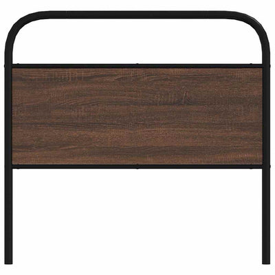 Ruskea sängynpääty Amantino 90cm (tammi, teräs ja puu)