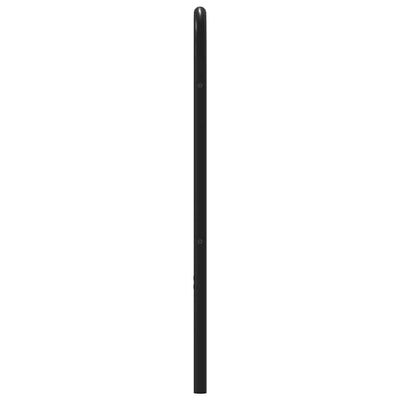 Sängynpääty ruskea tammi 90 cm teräs ja tekninen puu
