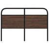 Ruskea sängynpääty Amantino 135cm (teräs ja puu)