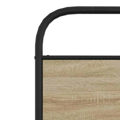 Sängynrunko ilman patjaa 80x200 cm savutammi tekninen puu