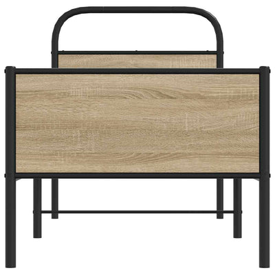 Sonoma-tammi sängynrunko ilman patjaa Mirci 75x190cm (puinen)