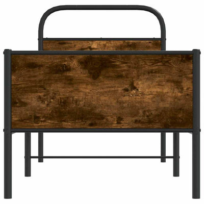 Sonoma-tammi sängynrunko ilman patjaa Mirci 75x190cm (puinen)