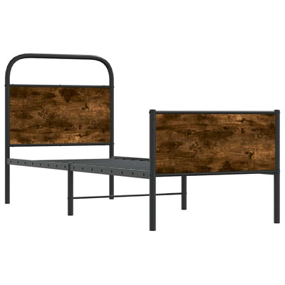 Sonoma-tammi sängynrunko ilman patjaa Mirci 80x200cm (puinen)