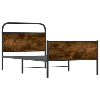 Sonoma-tammi sängynrunko ilman patjaa Mirci 107x203cm (puinen)