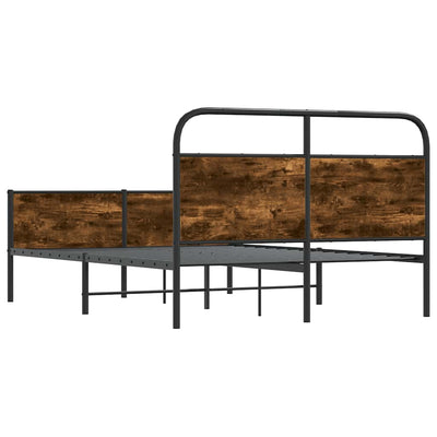 Sonoma-tammi sängynrunko ilman patjaa Mirci 120x190cm (puinen)