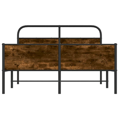 Sonoma-tammi sängynrunko ilman patjaa Mirci 140x190cm (puinen)