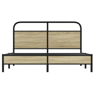 Sonoma-tammi sängynrunko ilman patjaa Mirci 160x200cm (puinen)