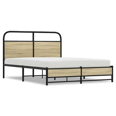 Sonoma-tammi sängynrunko ilman patjaa Mirci 135x190cm (puinen)