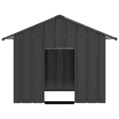 Galvanoitua terästä koiratalo katolla Cassiela 131x101x102cm