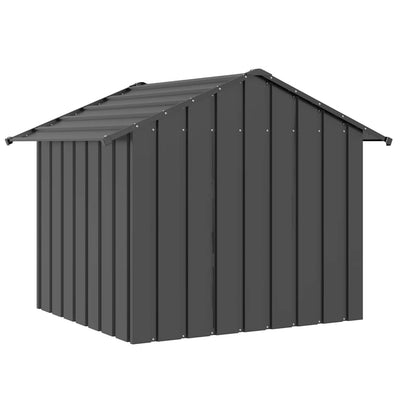 Galvanoitua terästä koiratalo katolla Cassiela 131x101x102cm