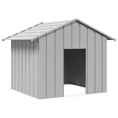 Galvanoitua terästä koiratalo katolla Cassiela 131x101x102cm