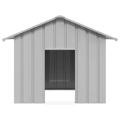 Galvanoitua terästä koiratalo katolla Cassiela 131x101x102cm