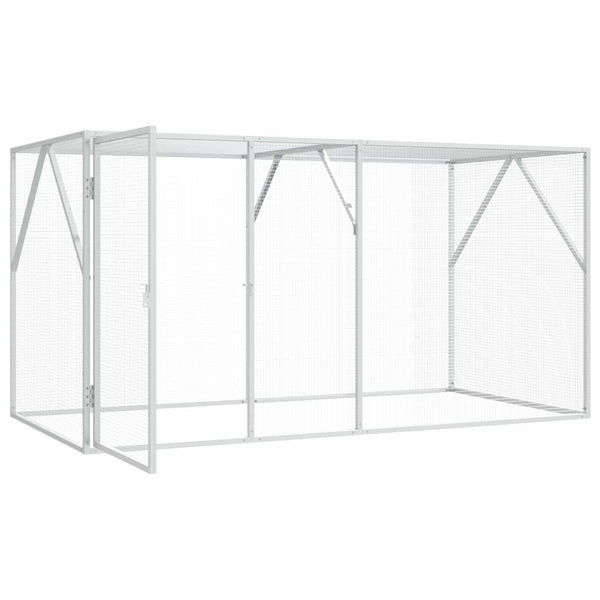 Lintuhäkki Hopea 208 x 102 x 108 cm
