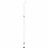Puutarhanportti musta 100x200 cm teräs valodesign