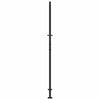 Puutarhanportti musta 100x200 cm teräslehtikuvio