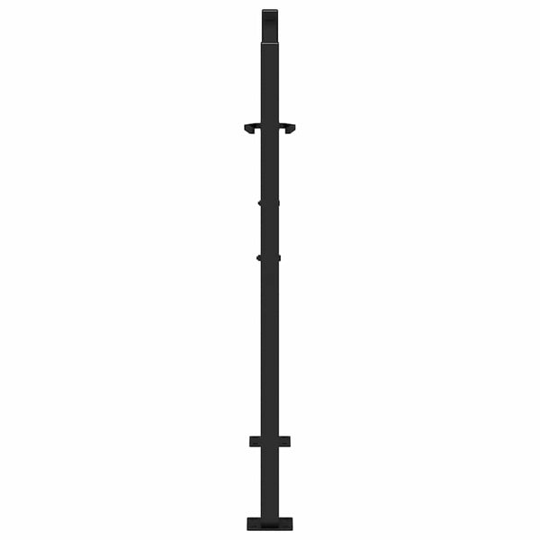 Puutarhan portti musta 100x100 cm teräsjälkikuvio