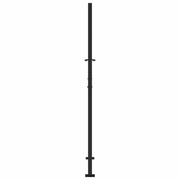 Puutarhan portti musta 100x175 cm teräsjälkikuvio