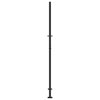Puutarhan portti musta 100x200 cm teräsjälkikuvio