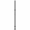 Puutarhan portti musta 100x175 cm teräs liekkikuvio