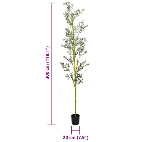 Vihreä keinotekoinen oliivipuu Gladiola 1000 Lehdet 300cm