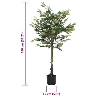 Tekokasvi viikunapuu 480 lehteä 130 cm vihreä