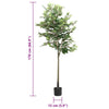 Keinotekoinen Ficus Tree 756 Lehdet 170 cm Vihreä