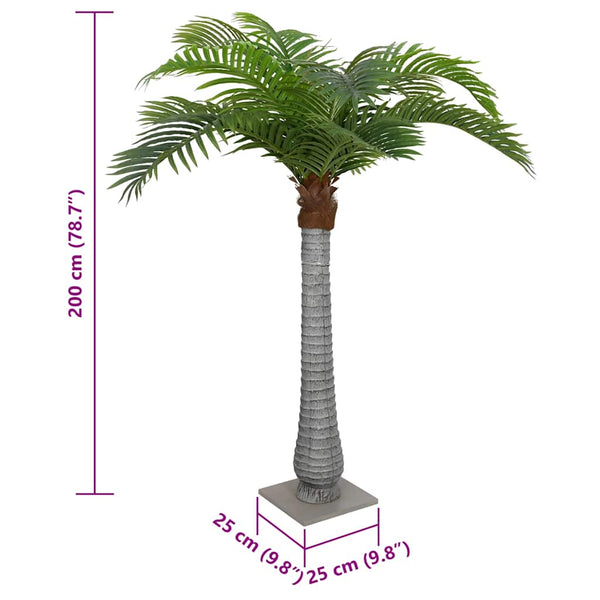 Vihreä keinotekoinen palmu Lorna 200cm (15 lehteä)