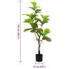 Vihreä keinotekoinen ficus tree Gustaf 30 Lehdet 125cm