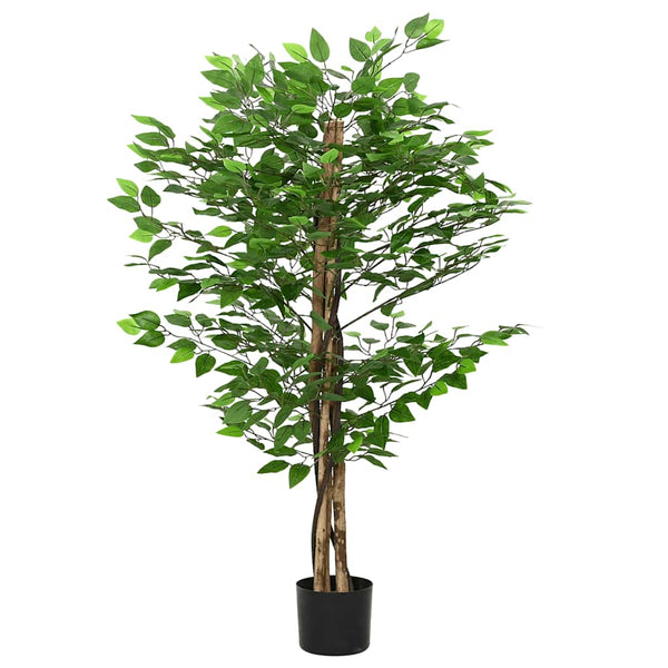 Vihreät keinotekoinen ficus plant Aristeia 120cm (788 lehdet)