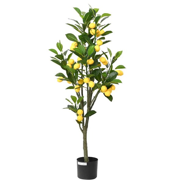 Vihreä keinotekoinen sitruunapuu Lelita 136 Lehdet 120cm