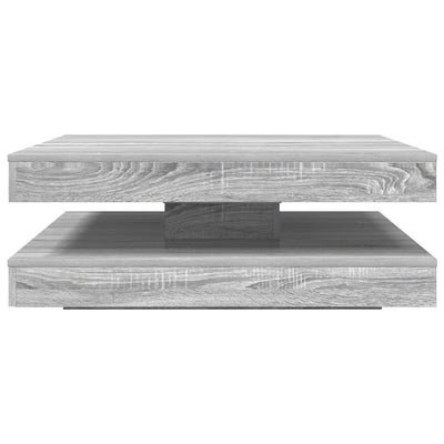 sohvapöytä 360 astetta kääntyvä harmaa Sonoma 90x90x34,5 cm