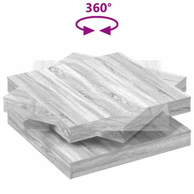 sohvapöytä 360 astetta kääntyvä harmaa Sonoma 90x90x34,5 cm
