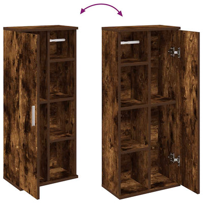 Savustammi kylpyhuonekaappi rullatelineellä Mathyas 39x22x90cm