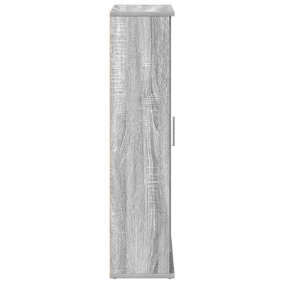 Harmaa sonoma kylpyhuonekaappi rullatelineellä Mathyas 39x22x90cm