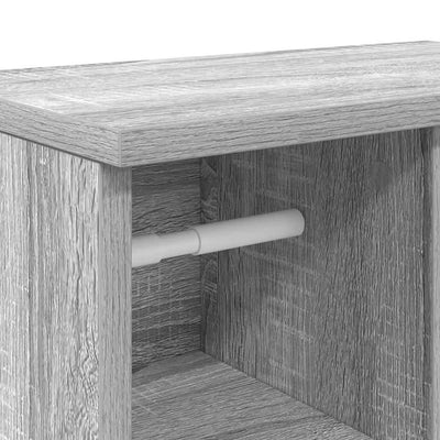 Harmaa sonoma kylpyhuonekaappi rullatelineellä Mathyas 39x22x90cm