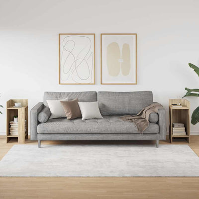 sivupöydät 2 kpl hyllyllä Sonoma Oak 25,5x27x60 cm