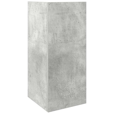 sivupöytä hyllyllä Betonin harmaa 25,5x27x60 cm